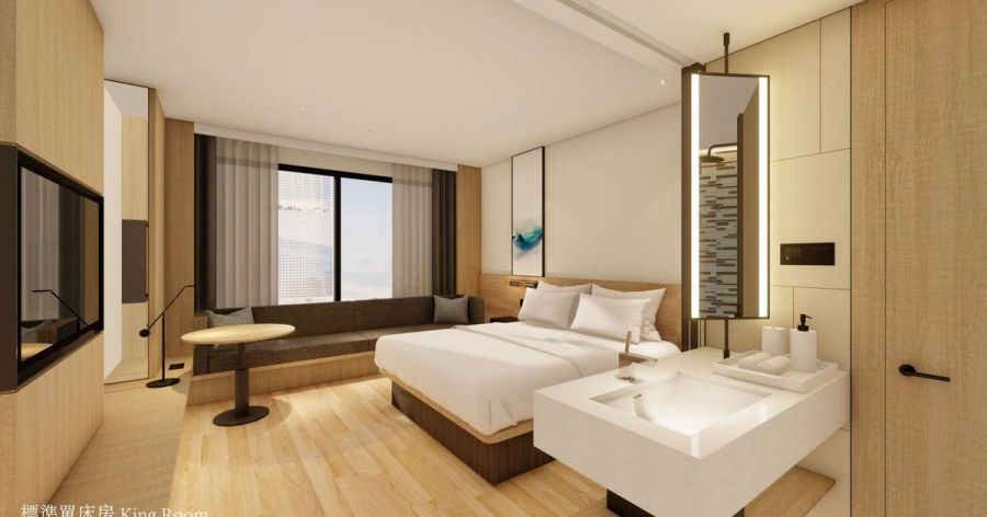 台南市善化區將迎來全新的國際級飯店。全球最大飯店集團萬豪（Marriott International）旗下品牌──萬楓酒店（Fairfield by Marriott）將進駐台南科學園區（南科）。飯店規劃地上 11 層、地下 2 層，客房約 168 間，預計 2028 年完工營運。延續品牌一貫的設計語彙，以溫潤木質調與大面積暖黃光照明，讓遠道而來的旅客能沉澱與放鬆。