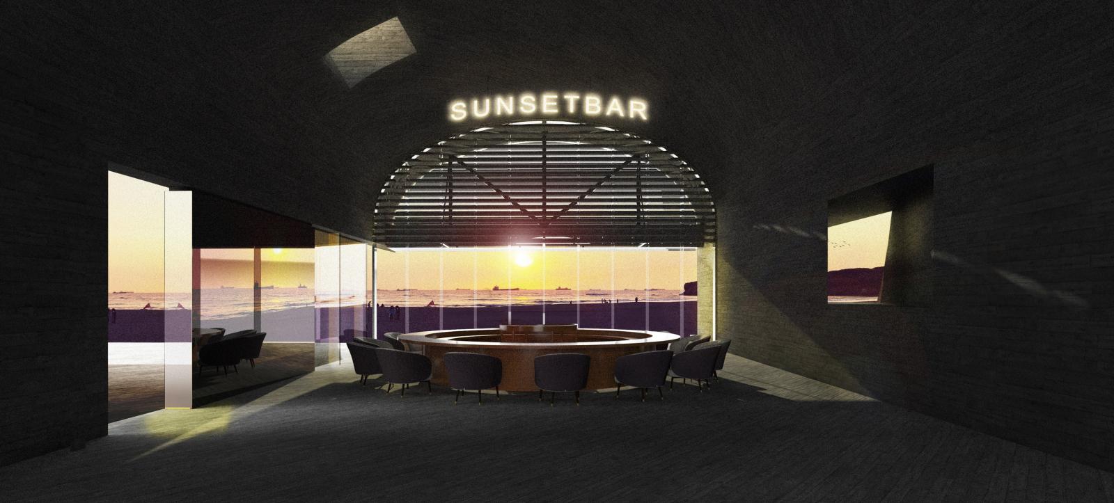 在機能配置上，全新的綠洲建築 A 棟將設置遊客中心、景觀餐廳 Sunset Bar、戲水後可使用的淋浴區與公廁。另一側的綠洲建築 B 棟則設有新建的救生站、委外營運空間，以及淋浴與公廁設施。在改善整體環境之外，也同步優化原先的馬雅各步道，並更新周邊的貝殼館（國內規模最大的公立貝殼展示館）。