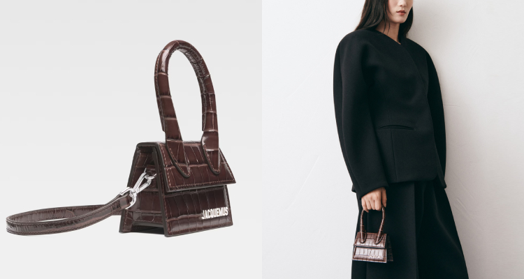 提到小廢包，又怎能錯過吹起這波潮流風氣的始祖Jacquemus呢？從「Chiquito」系列開始，Jacquemus就將迷你包玩出極致創意與時尚話題。