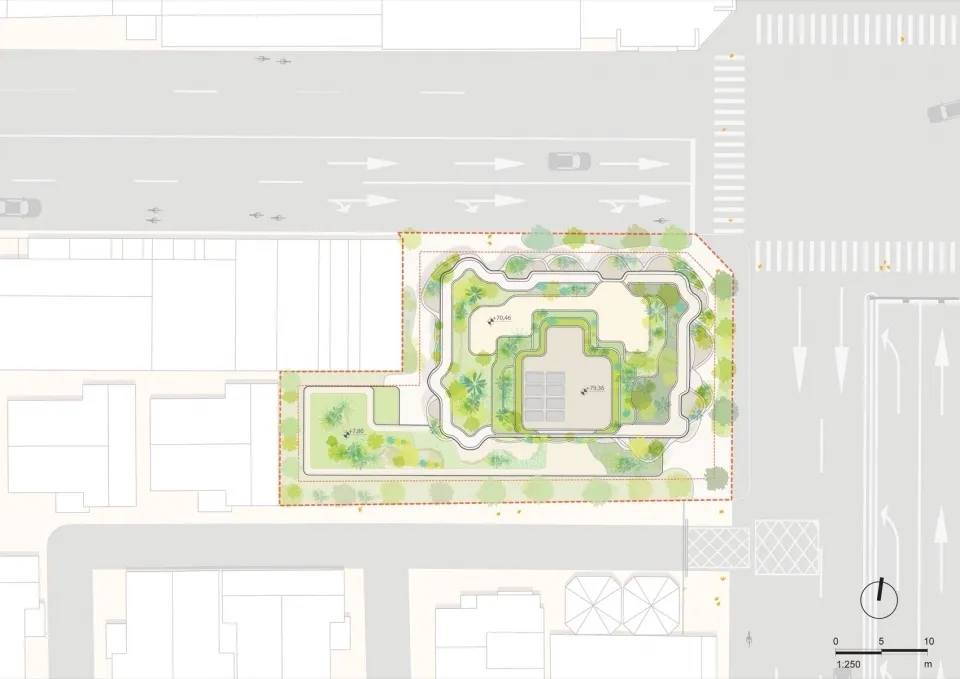嶼 76 The Island 已於近日取代建照，將攜手誠邑築建設共同打造理想的居住空間，一共規劃76 戶住宅單位，每一戶的空間落在 37 至 46 坪之間，綠化設計更導入了街道層的植栽、私人陽台，以及 38 個獨立外立面植栽槽，並搭配多樣植物，展現台中整個地區的自然多樣性，形塑城市森林。