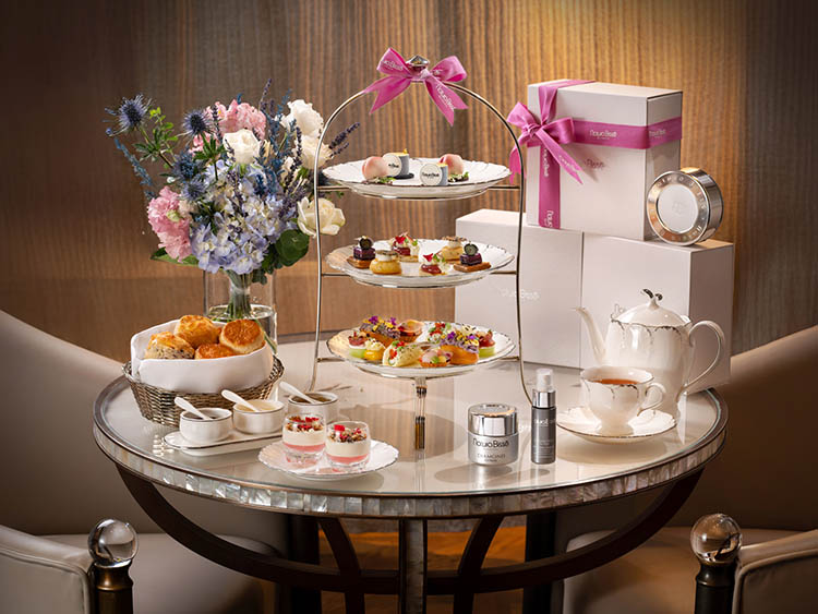 台北文華東方酒店攜手西班牙頂級保養品牌「Natura Bissé」，在備受名媛貴婦喜愛的「青隅」推出《極緻饗宴Taste of Beauty》聯名下午茶