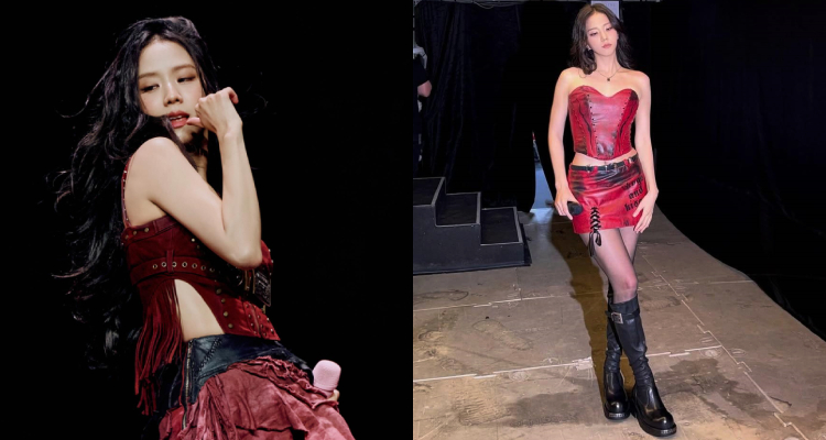 4位女神的演唱會穿搭再次成為熱議焦點；其中，總給人名門大家閨秀印象的Jisoo，這次竟一改以往乖巧氣質，穿上辣翻天的過膝厚底長靴，在舞台上盡情耍壞，霸氣又性感，讓人完全移不開眼睛。