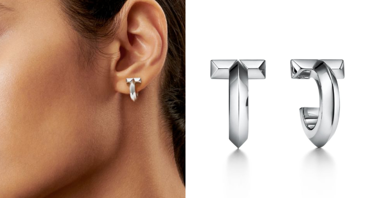 延續Tiffany的經典傳承，Tiffany「T1」系列以兩個上下交疊的「T字」為核心語彙，使整體線條與棱角更加銳利、立體。這不僅向品牌歷史悠久的「T」字圖騰致敬，也希望透過如此強而有力的幾何結構，為配戴者帶來專屬於自己的力量與態度。