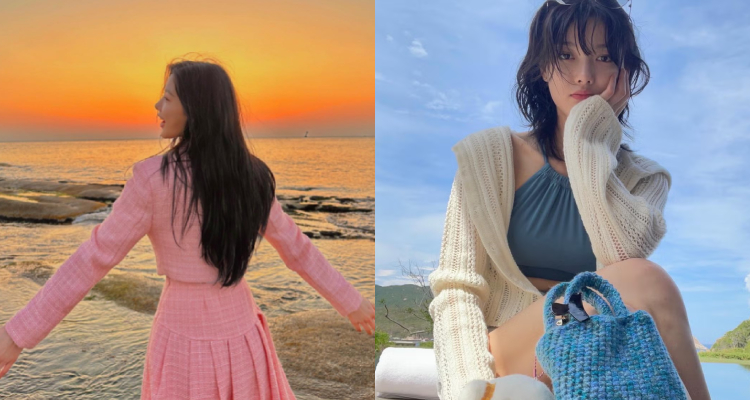 瀏覽金裕貞的IG不難發現，她的穿搭色系一向走柔和路線。無論是服裝還是配件，她都刻意避開過於鮮豔或螢光的色調，轉而選擇米白、卡其、淺灰、粉紅等溫柔且耐看的主色。尤其是粉藍色，更是她的愛用色，出場率高得驚人。