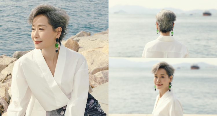 葉童的自然白短髮，早已成為她最具辨識度的標誌性髮型之一。她從不刻意染黑，也不以厚重方式掩飾歲月痕跡，而是選擇讓白髮與俐落的短髮線條自然共存，呈現最純粹、最自在的狀態。