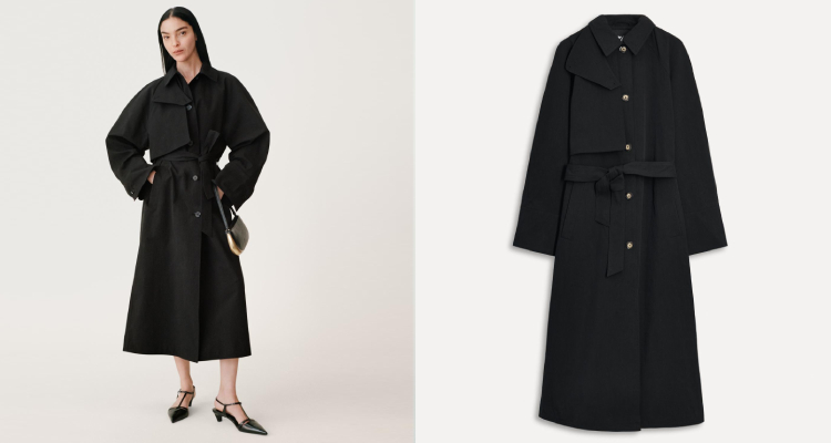 說到Urban Revivo，這一品牌真的愈看愈有意思，成立於2006年，走的是「快奢時尚」路線，價格親民，但設計感又不馬虎。這件風衣我一看到就被吸引了，輪廓超特別，胸前多層次翻蓋的設計，讓整件風衣看起來有層次又有個性。