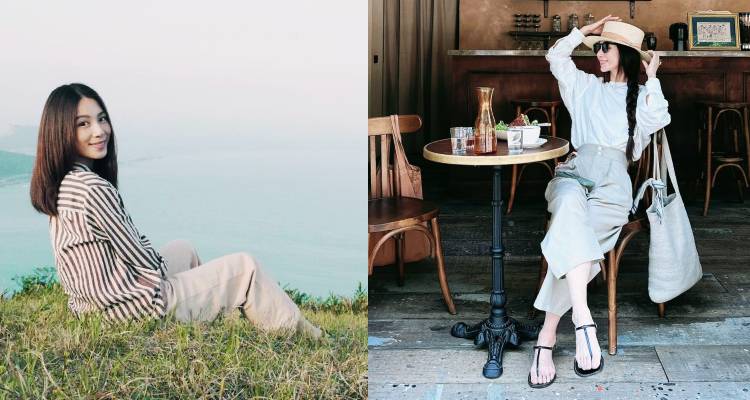 在日常穿搭中，Hebe也非常擅長打造清爽自然風。她偏愛使用棉、麻…等天然材質，讓服裝兼具舒適與透氣感；在色彩上，則以米白色或大地色系為基底，簡單卻耐看，營造出乾淨、輕鬆的氛圍。