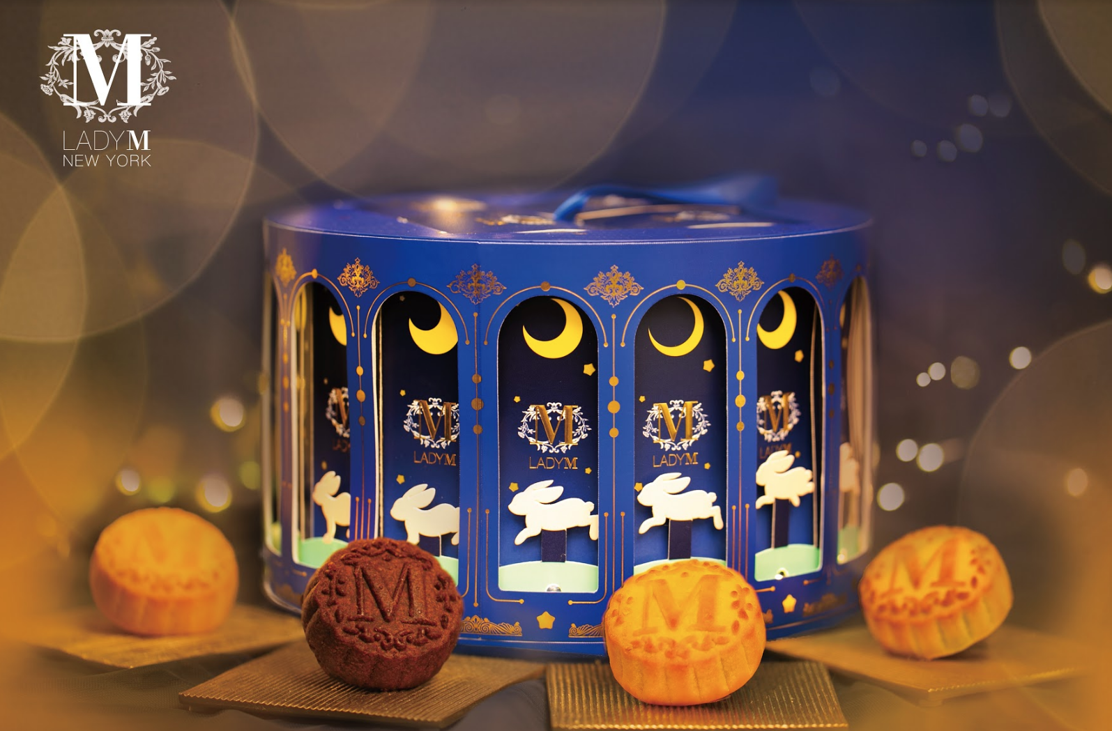 Lady M中秋與香港奇華推4口味奶皇月餅！夢幻發光旋轉盒，台中人也吃得到| Bella.tw儂儂