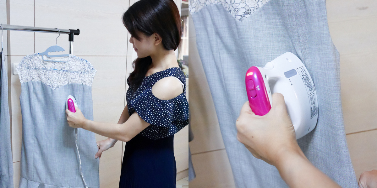 (蒸氣電熨斗開箱) Panasonic國際牌蒸氣電熨斗NI-FS470，輕巧好操作 掛燙/平燙2合1