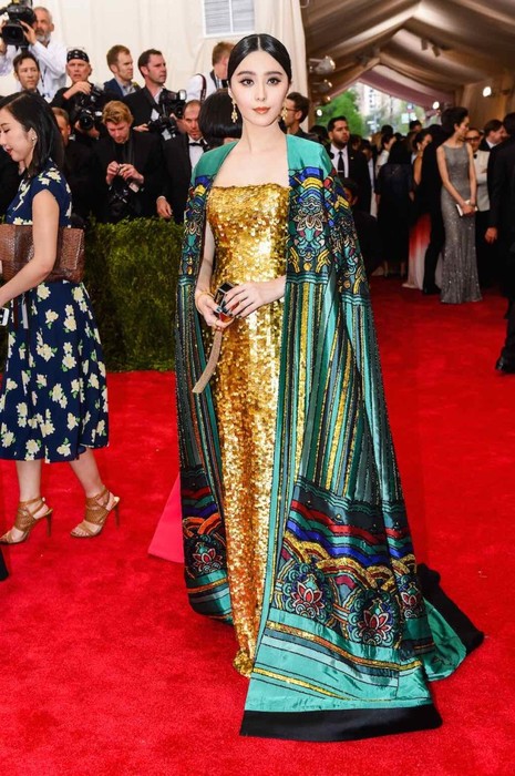 范冰冰出席 Met Gala 的造型。