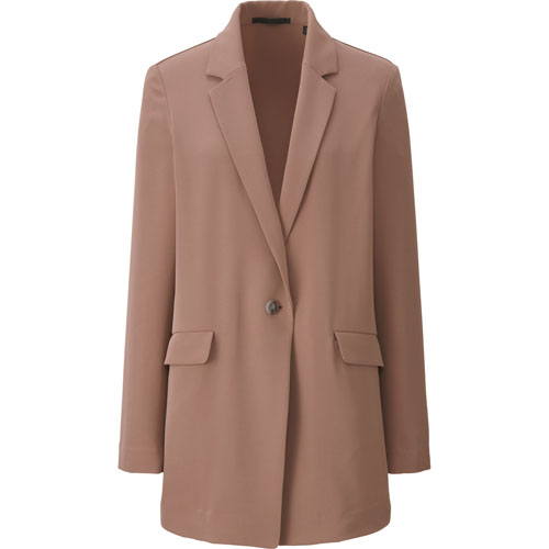 Uniqlo女裝垂墜風長外套,1,490元。