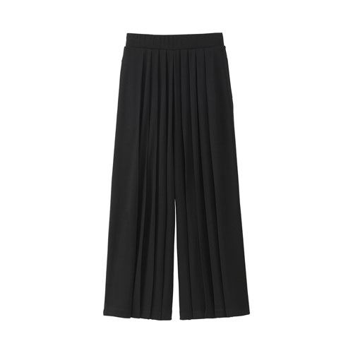 Uniqlo女裝打褶寬襬褲,790元。