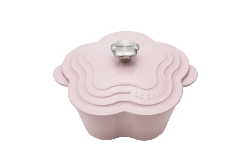 LE CREUSET 鑄鐵山茶花24cm(雪紡粉)原價13000元