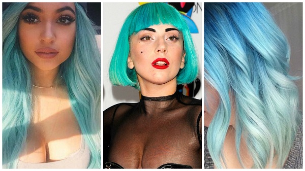 Kylie Jenner 和 LADY GAGA 的珍珠貝殼藍髮出場就是焦點