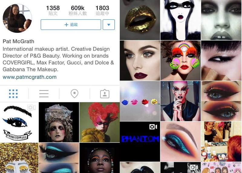 Pat McGrath 的 IG @Patmcgrathreal