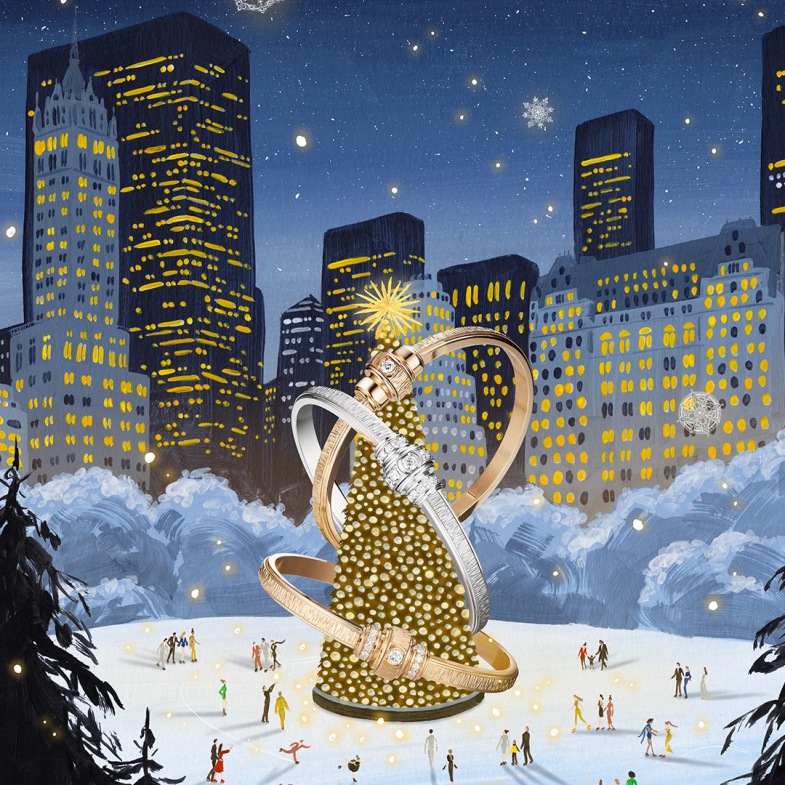 年末最夢幻合作！Piaget攜手日本插畫家Yukiko Noritake，璀璨珠寶結合趣味畫作，細膩描繪佳節氛圍感！