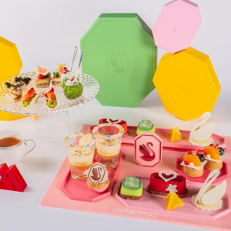 可以吃的"珠寶"！施華洛世奇 × 台北萬豪酒店推限定「下午茶組合」，水晶化身夢幻甜點，快約姐妹來場午茶約會