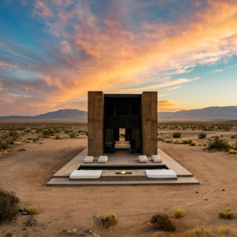 這裡比IG濾鏡還美！Folly Mojave 住進沙漠星球的詩意旅宿