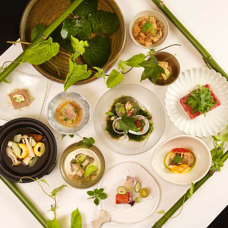 不用飛日本！「日勝生加賀屋」天翔餐廳夏季日式會席台灣登場！土佐綠竹筍、地雞山苦瓜、鱸魚若挾燒，賞味夏日奢侈當季美味