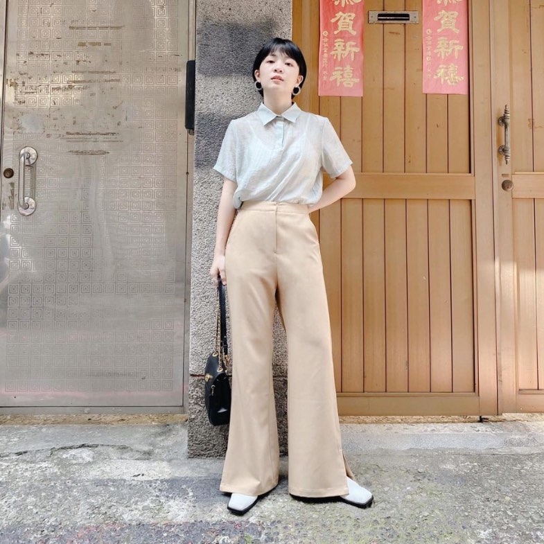 小隻女孩網紅Meg穿搭靠5單品表現好比例！高腰喇叭褲長出10公分不是問題，低腰連身裙好穿又顯高