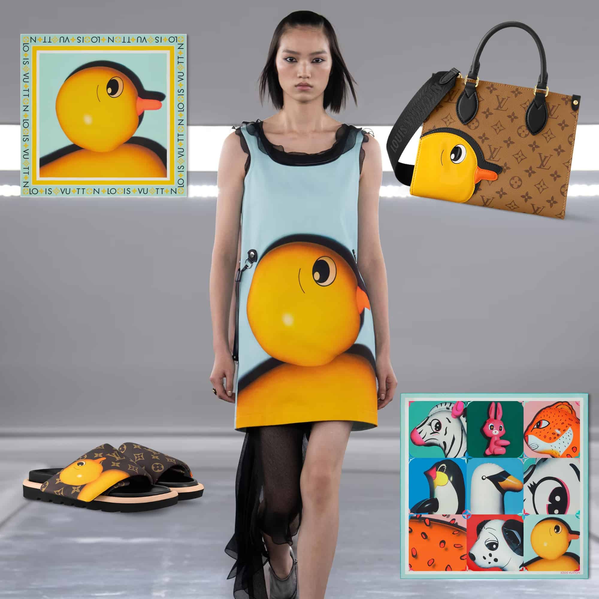 Louis Vuitton 2024早秋系列也瘋「黃色小鴨」！動物氣球、繽紛印花、棋盤格...「4大設計亮點」看懂 LV 流行趨勢