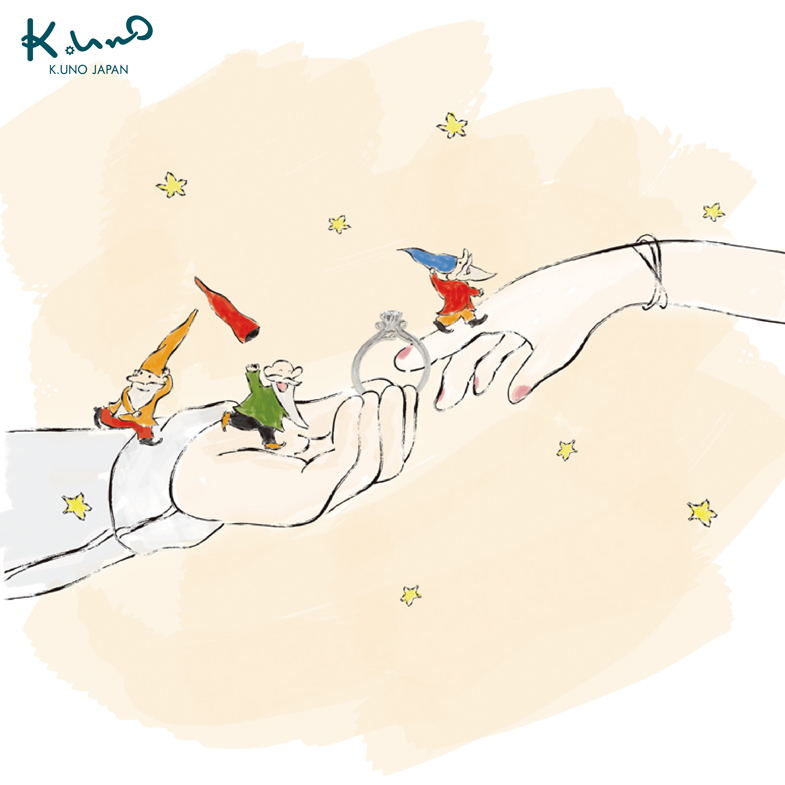K. UNO日本最大客製化珠寶品牌40周年！「珠寶魔法師」完美呈現戀人渴望，將「獨一無二的愛情故事」刻進幸福婚戒中