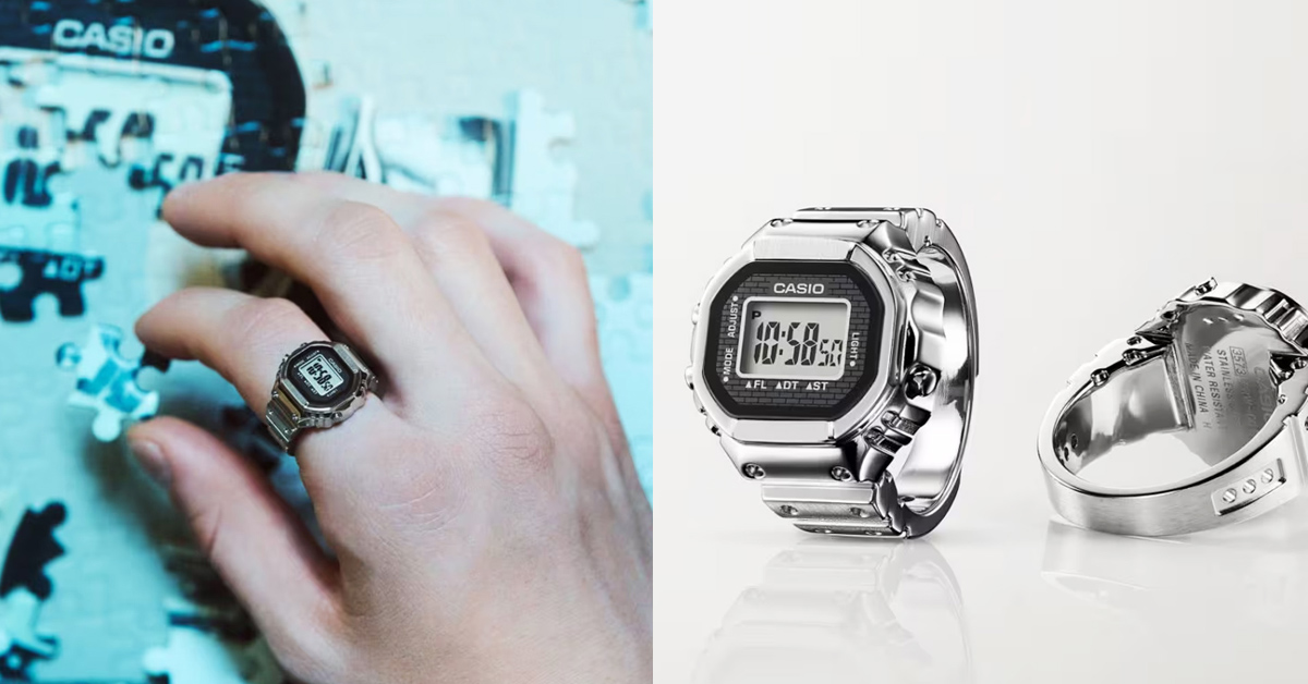 CASIO 50周年記念 RING WATCH CRW-001-1JR 新品 メンズ