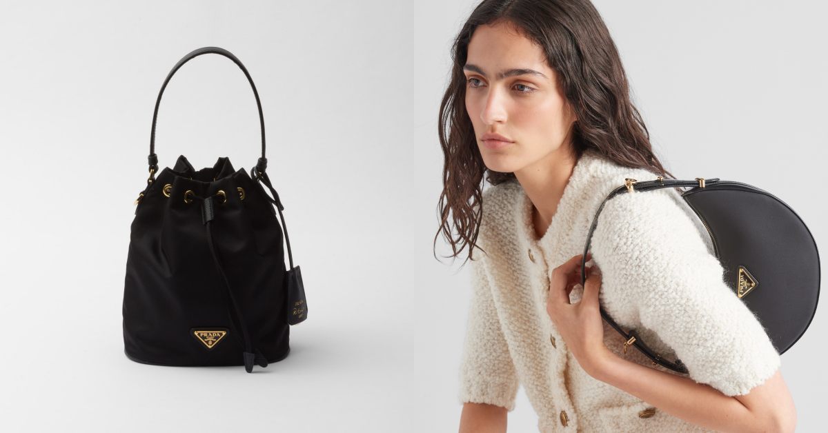 Prada「黑色尼龍包」6款推薦：半月包、後背包是不敗經典，俏皮迷你水桶包讓時髦女孩都心動！ | Bella.tw儂儂
